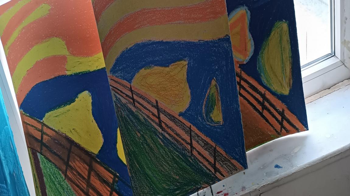 Görsel Sanatlar dersinde; Edward Munch Rüzgarı
